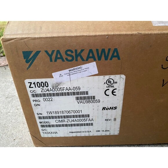 YASKAWA Z1000 Variable Frequency Drive 480v 3HP#CIMR-ZU2A0114FAA HVAC Fan Pump - Picture 10 of 10